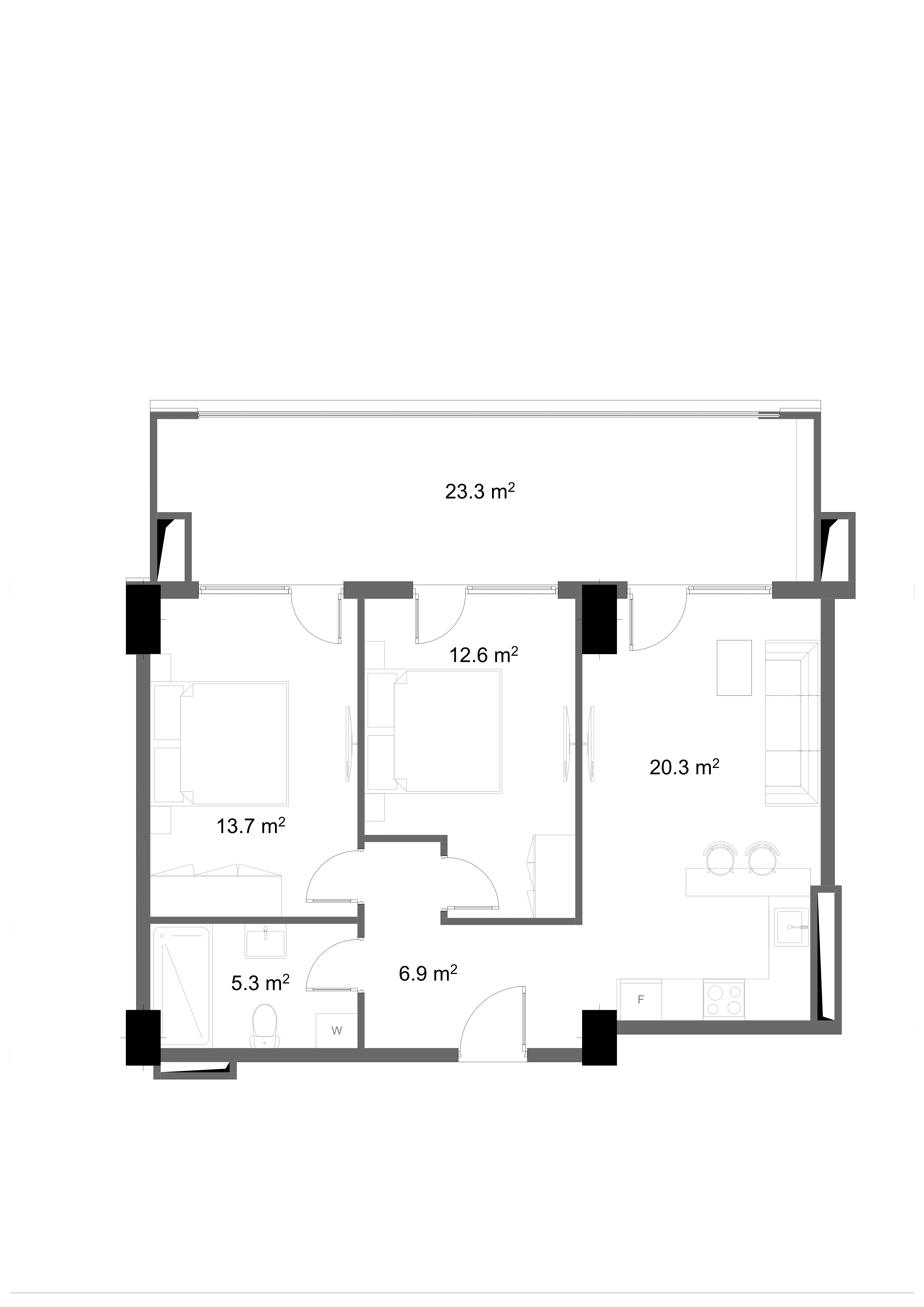 2 Bedroom 1013