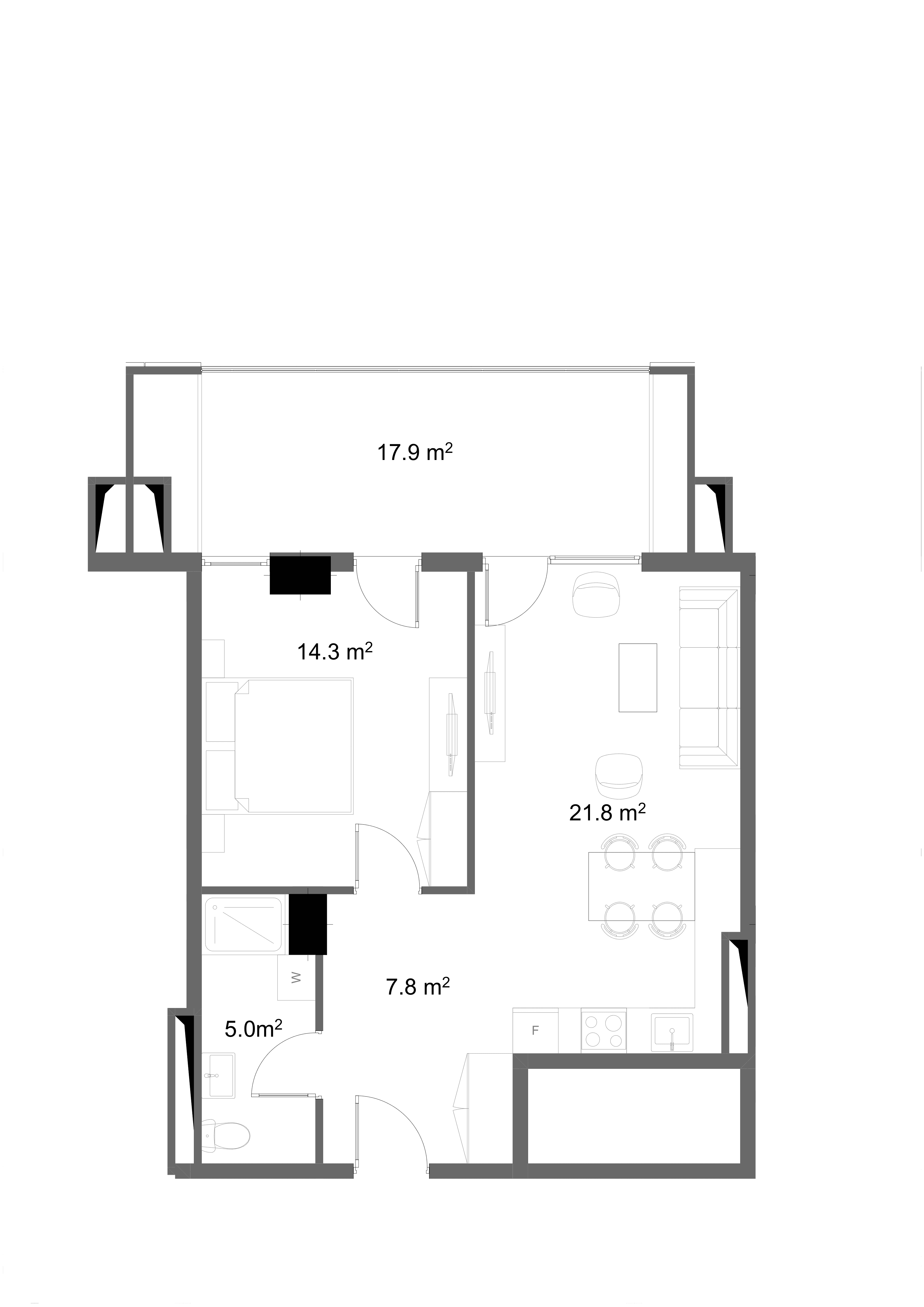1 Bedroom 1015