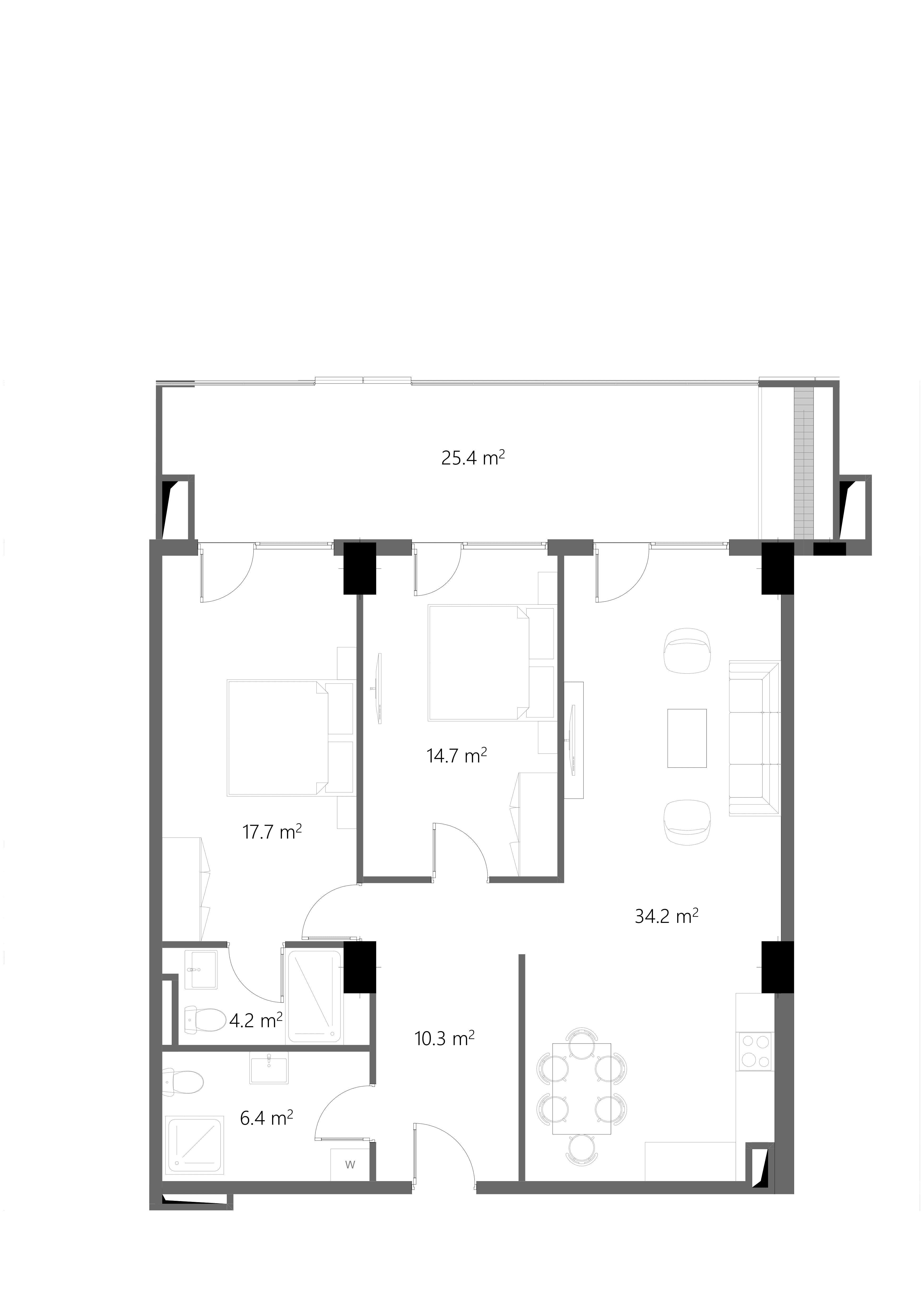 2 Спальни Большая 1311