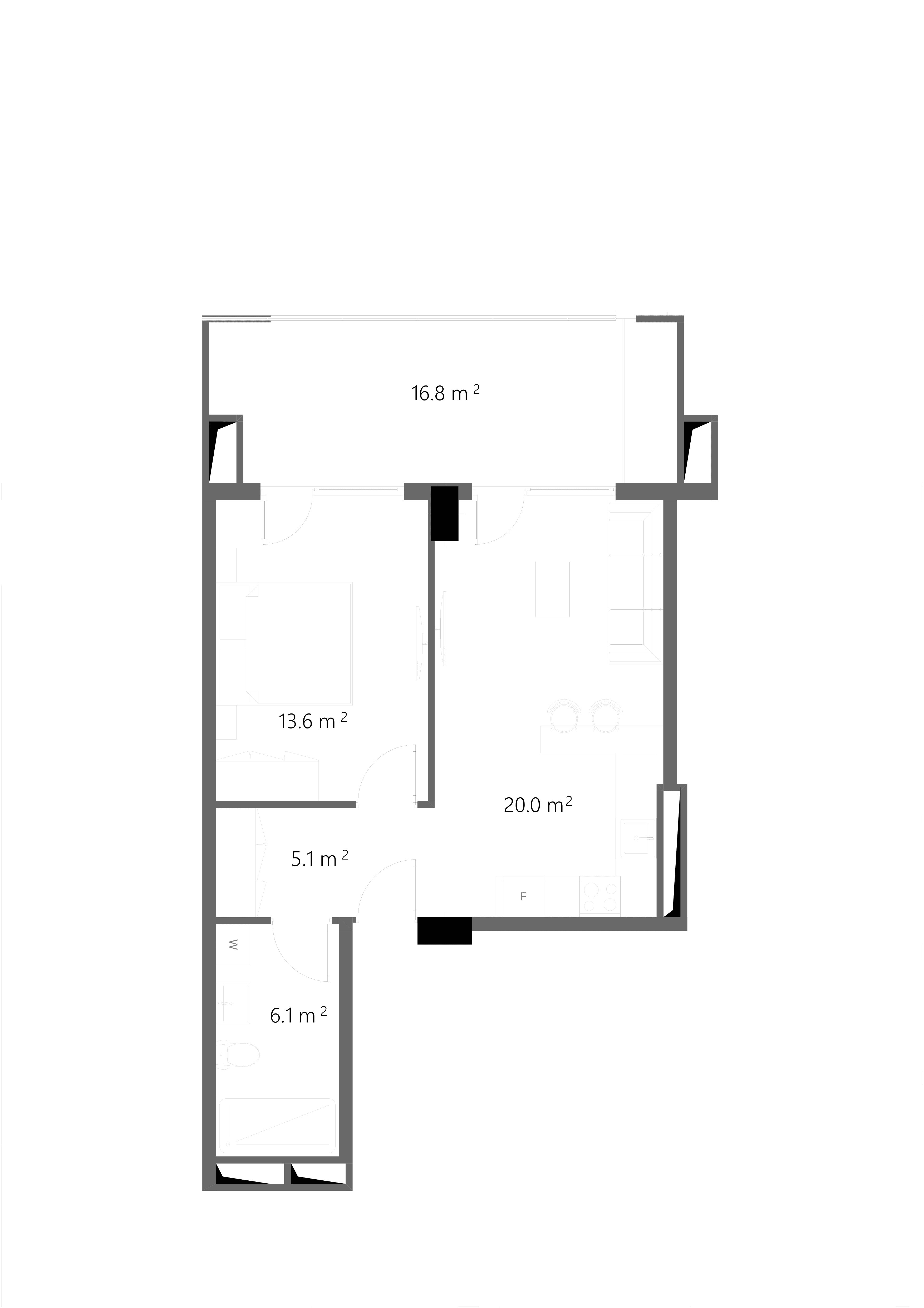1 Спальня 2109